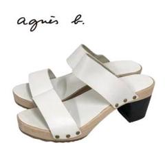 安い ○☆訳有り新品未使用 メルカリ - ホワイト 38 サンダル b. agnes 靴
