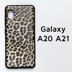 Galaxy A20,A21 レオパード ヒョウ柄 カバー