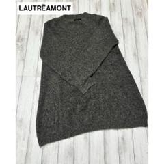 ＋ロートレアモン LAUTREAMONT リブ素材 スリット チュニックニット＋ ドロワット ロートレアモン Droite lautreamont ハイネック