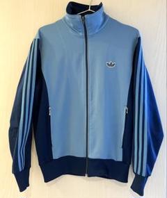 adidas　ヴィンテージジャージ　70s　水色　襟付き　希少ジャージ 楽天市場】アディダス ビンテージ ジャージ（カラーブルー）の通販