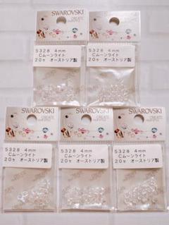SWAROVSKI 4mm ムーンライトビーズ 100個