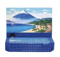 銭湯２　ミニチュア　チャガチャ　銭湯と銭湯絵富士山