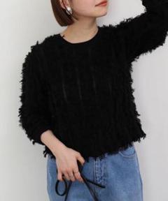 ☆美品◆スローブイエナ◆コットン100%♡フリンジニットプルオーバーのサムネイル
