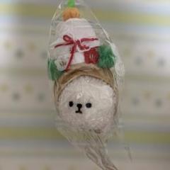 いぬ　鏡餅ぬいぐるみ
