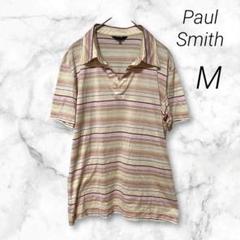 【Paul Smith】美品 半袖 スキッパーシャツ カットソー 綿100%