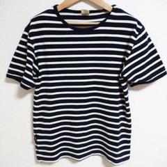 AVIREX ボーダー クルーネック リブ 半袖 デイリー Tシャツ