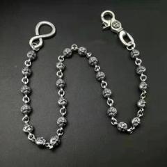 シルバー925 クロス ウォレット チェーン ブレスレット 刻印