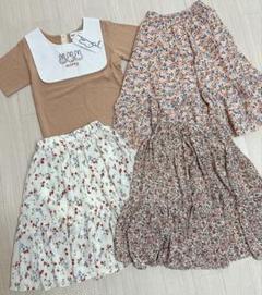 ❤️新品タグ付き❤️120❤️4点SET❤️スカート❤️ミッフィー❤️シフォン❤️