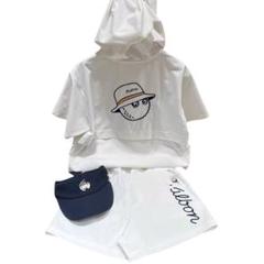 マルボンゴルフ レディース パーカー ショートパンツ セットアップ 2点セット緑 マルボンゴルフ レディース パーカー ショートパンツ
