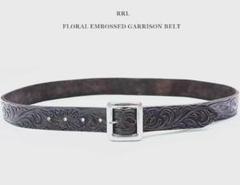未使用 RRL EMBOSSED GARRISON BELT FLORAL EMBOSSED GARRISON BELT | BELT | STORE | METAL JACKET
