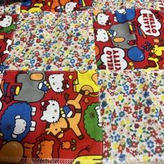 平成レトロ　キティちゃん　ハギレ　生地 パッチワーク柄　当時物　2012年　レア