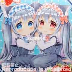 【手描きイラスト 069】オリジナル原画色紙 コピック 「ガールズライダー」 手描きイラスト 069】オリジナル原画色紙 コピック 「ガールズ
