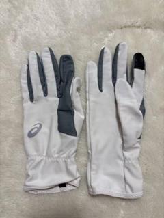 ASICS 陸上競技用グローブ ホワイト/グレーのサムネイル