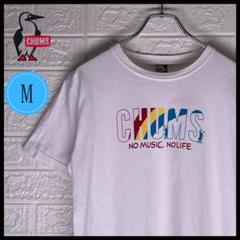 【24時間以内　匿名発送】チャムス　センターロゴデザイン　Tシャツ　白　Mサイズ