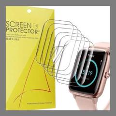 スマートウォッチ 画面保護 フィルム シール 6枚入り 型番