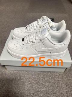 新品22.5cm】NIKE W エアフォース1ホワイト/オレンジ トラ柄