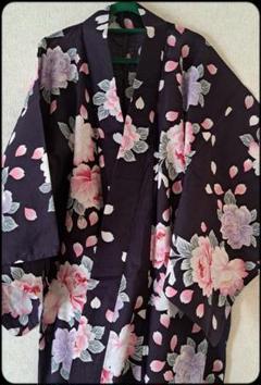 *:・'°☆ レディース 浴衣 花柄 ゆかた 紫 ☆＊。*:・'°☆