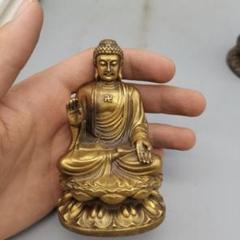 仏教美術 中国  仏像 バックライト観音様 小仏像 銅製 銅器 仏教美術 中国 仏像 水月観音 小仏像 銅製 銅器 - メルカリ