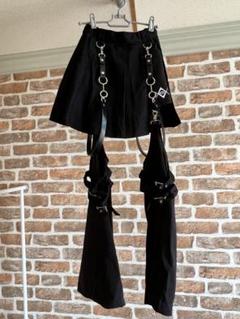 レッグカバー付きレイヤードショーパン レッド レッグカバー付きレイヤードショーパン レッド