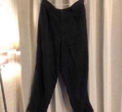 90s JUNMEN ワイド スラックス ネイビー 古着のサムネイル