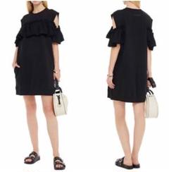 MM6 Maison Margiela ノースリーブスウェットワンピース　フリル MM6 Maison Margiela ノースリーブスウェットワンピース フリル