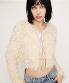SLY 2WAY SHEER FEATHER トップス