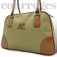 Courreges ✨希少 美品✨ カデナ ボストンバッグ 2way 金 金具