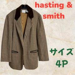 ◯2839 ♪ hasting & smith ジャケット チェック柄