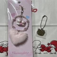 ❴激レア❵新品/美品　チャーミーキティ（ハート）　　　　薔薇ファー付ストラップ 21E439dTgFL.jpg_BO30,255,255,