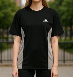 美品 adidas トレーニングシャツ L相当 黒×グレー ラグラン スポーツ