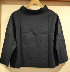 定番ENFOLD PEツイルDRAPESLEEVE T-SHIRTネイビー36 定番ENFOLD PEツイルDRAPESLEEVE T-SHIRTネイビー36