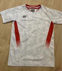 YONEX 半袖バドミントンTシャツ ホワイト/レッド