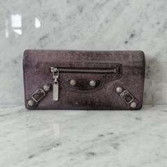 BALENCIAGA バレンシアガ 長財布 ジャイアント 二つ折り パープル 紫