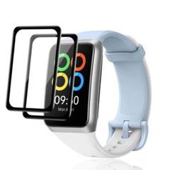 ✨2枚入り✨For OPPO Band 2 フィルム 3D全面保護 炭素繊維