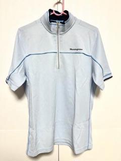 Munsingwear ハーフジップシャツ ライトブルー