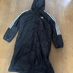 adidas 黒 ベンチコート 140