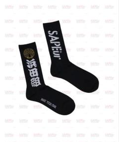 サプール&浜田雅功コラボ　　　　　　　　　　【復刻】浜田組ロゴKIDS SOX 未使用品 サプール ダウンタウン 浜田雅功 浜ちゃん コラボ T