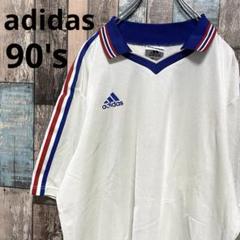 90s アディダス adidas ゲームシャツ トリコロール スリーストライプ