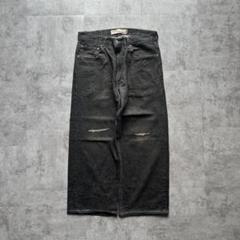リーバイス569 W29 ブラックデニム パンツ 黒 ボトム 00s 13761