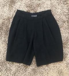《VINTAGE》タック入りニットショートパンツ ブラック フランス製のサムネイル