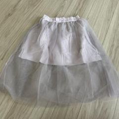 RETRO GIRL mini 薄いグレー スカート 130cm