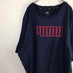 USA古着 PUMA プーマ Tシャツ ネイビー