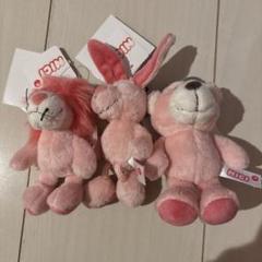 NICI ピンクライオン ラビット ベアセット