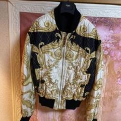 versace バロックシルク　ブルゾン　48 13-14aw versace バロックシルク ブルゾン 48 13-14aw - メルカリ