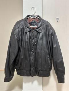 国内初の直営店 ビンテージ】牛革レザージャケット 黒 L 裏地