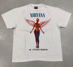 USA製 Nirvana ニルヴァーナ IN UTERO バンド 白 XL