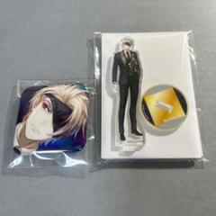 刀剣乱舞 大本丸博 スクエア缶バッジ&祝装ミニアクリルスタンド 鬼丸国綱 刀剣乱舞 大本丸博 スクエア缶バッジ&祝装ミニアクリルスタンド