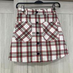 チェック柄ミニスカート