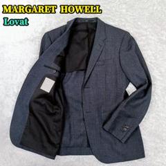 マーガレットハウエル Lovat グレンチェック テーラードジャケット 2B