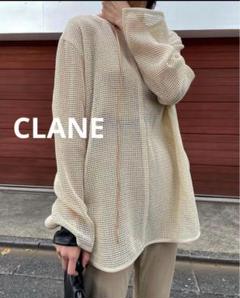 CLANE クラネ　LOOSE MESH TOPS／ルーズメッシュトップス